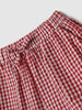 Nautinati Pink & White Graphic Printed T-shirts and Chequered Shorts for Infant Girls