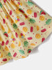 Nautinati Yellow Printed Top and Shorts Set for Girls
