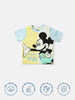 Nautinati Infants Cotton Mickey Mouse T-shirt with Colourblock Sleeves