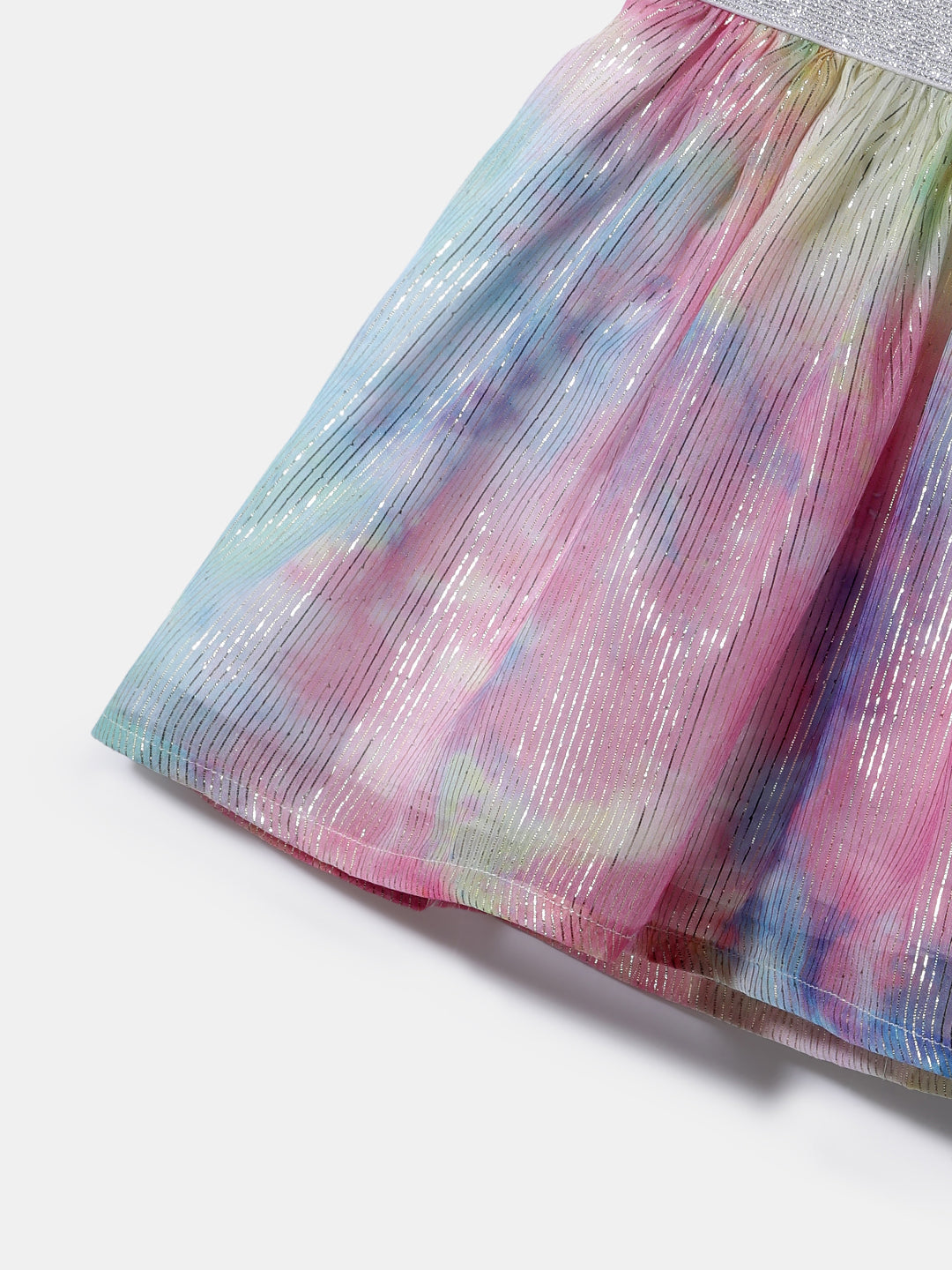 Nautinati Girls' Cotton Top and Mesh Skirt Set| Pigment Print | Age 0 - 2 Years