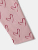 Nautinati White and Pink Printed  Top and Leggings Set for Girls