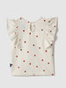Nautinati Pack of 2 White & Red Printed Tops for Girls
