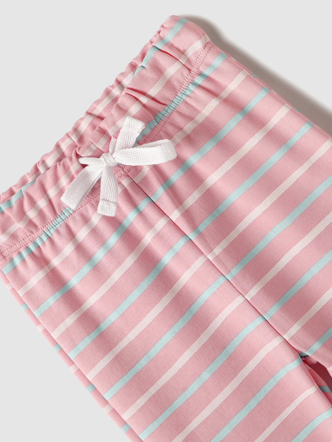 Nautinati Infant Girls’ Cotton Minnie Mouse Printed Top and Striped Pants