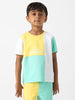 Nautinati Boys' Colourblock Combo Set of T-shirt and Shorts