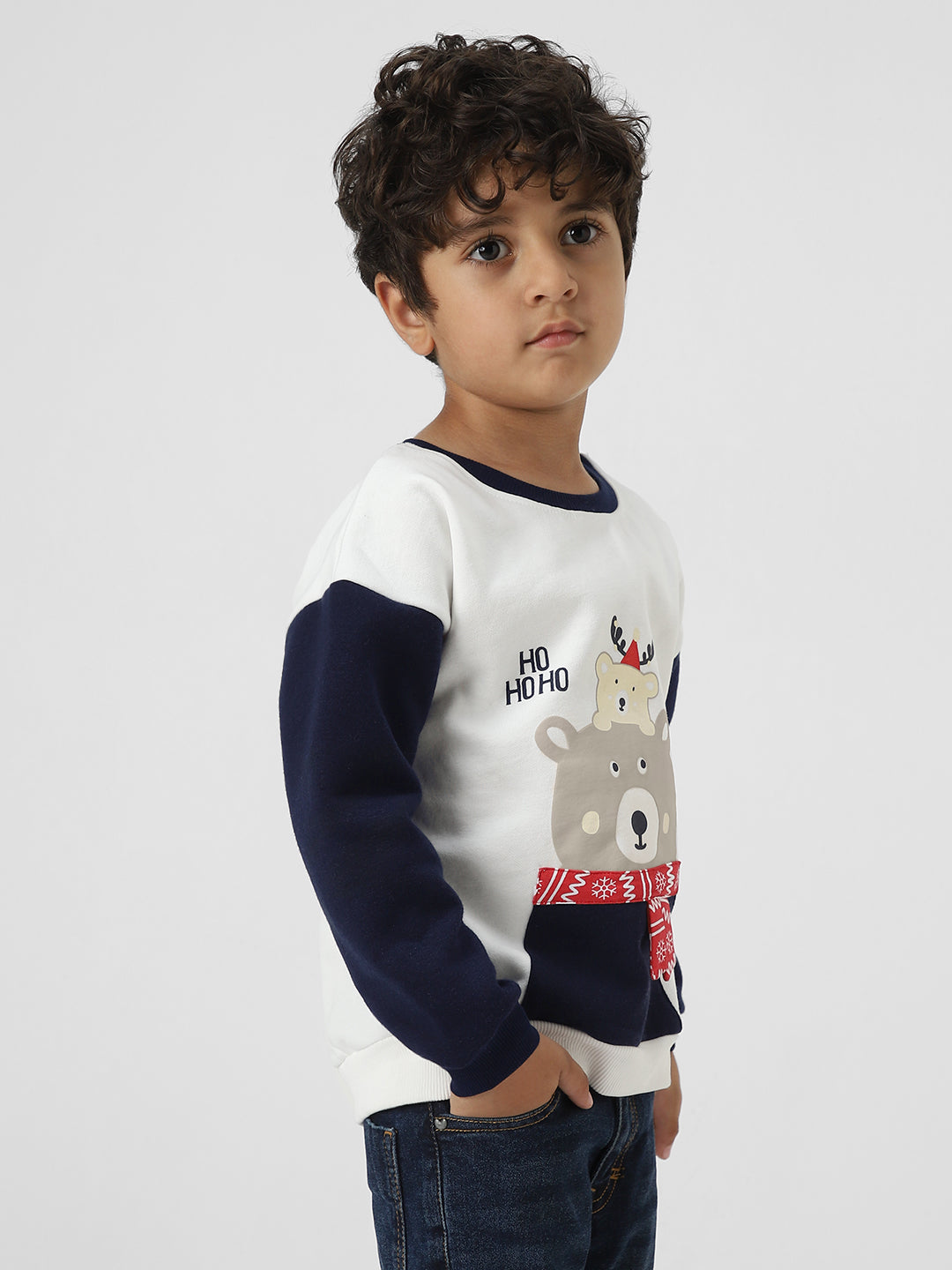 Boys Holiday-Themed Fleeece Sweatshirt