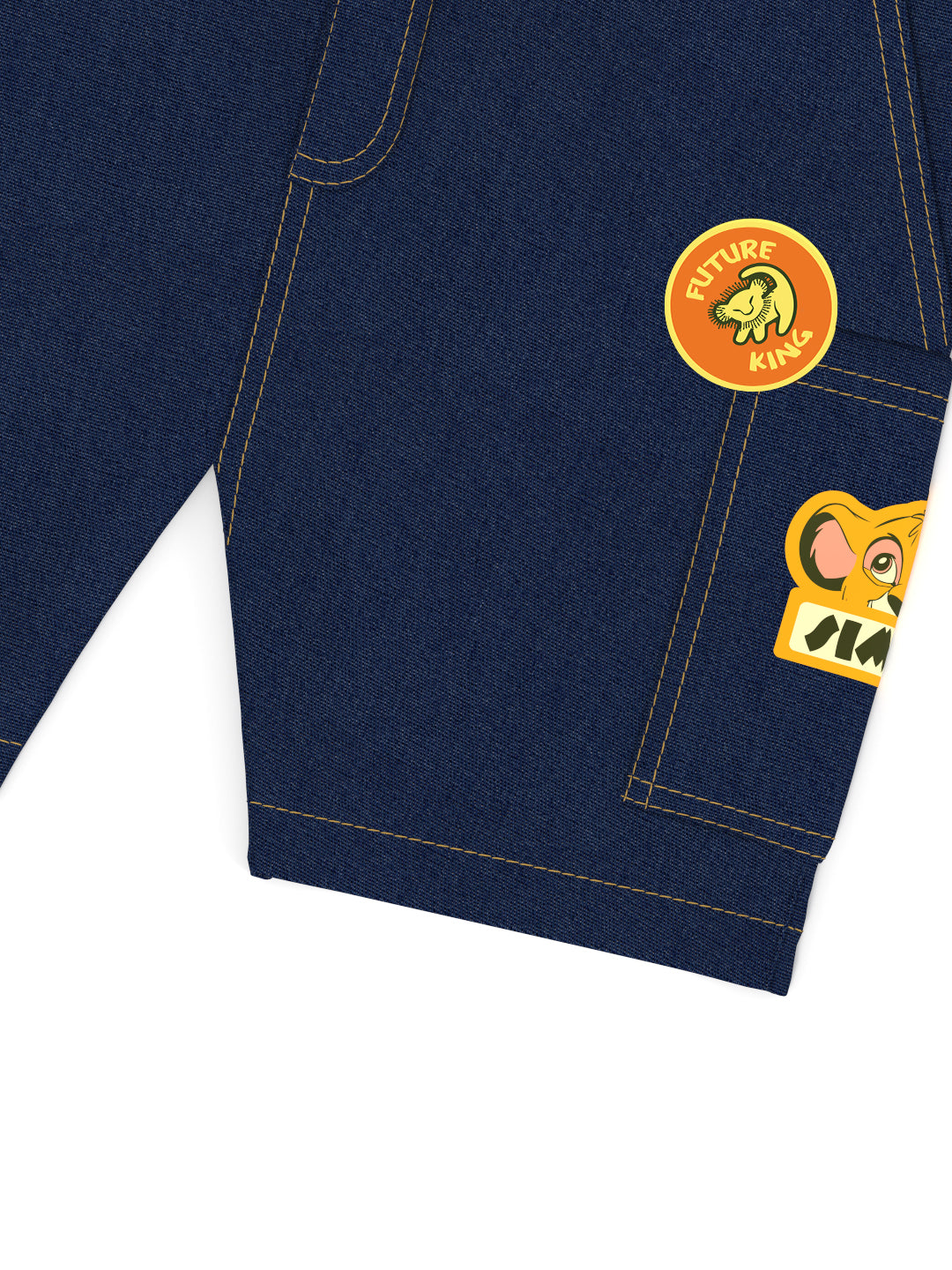 Nautinati Multicolour Graphic Printed Shirt and Denim Shorts Set for Boys