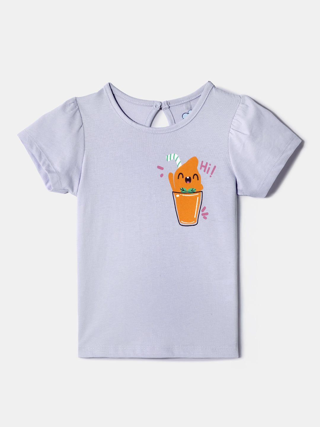 Nautinati Girls' Cotton Tops | Pack of 3 | Printed and Striped| Age 0 - 2 Years