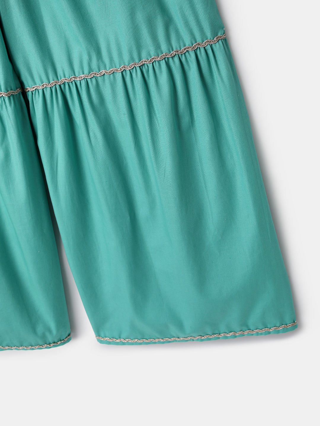 Nautinati Girls Ethnic Top & Bottom Set | Pack of 1 | 5-6Y