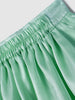 Nautinati Oraganza Green Bow Skirt With White Top Set for Girls