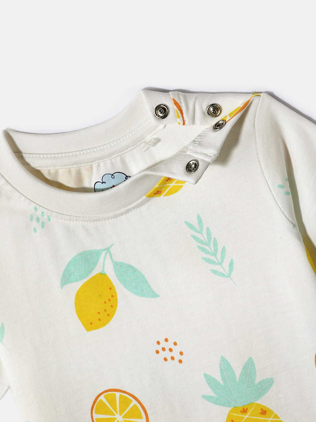 Nautinati Girls' Cotton Tops | Pack of 3 | Age 0 - 2 Years