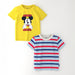 Nautinati Disney Boys Pack of 2 Cotton Mickey Mouse Printed T-shirt