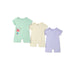 Nautinati Infants' Cotton Pack of 3 Ocean Print Romper