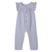 Nautinati Girls' Cotton Ruffle Sleeves Jumpsuit in Soft Double Cloth