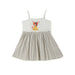 Nautinati Girls' Poplin Mickey Mouse Embroidered Badge Dress