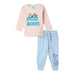 Nautinati Infant Boys Cotton Striped and Graphic Print T-shirt and Joggers Set
