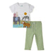Nautinati Boys Animal Print T-shirt with Shorts | Tee and Shorts Set for 0-2 Years | Infants Clothing Set
