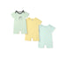 Nautinati Infants' Cotton Pack of 3 Ocean Print Romper
