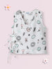 Nautinati Boys' Cotton Bird Printed V-neck Sleeveless Jhabla