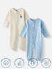 Nautinati Infant's Premium Cotton Graphic Printed Pack of 2 Sleepsuits