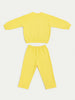 Nautinati Yellow Minnie Mouse Print Sweatshirt Set for Girls