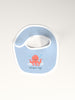 Nautinati Infants' Cotton Pack of 3 Ocean Print Bib