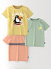 Nautinati Boys' Cotton Pack of 3 Graphic Printed T-shirt