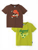Nautinati Boys' Cotton Printed T-shirt | Age 2 - 10 Years | Pack of 2