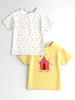 Nautinati Girls Graphic Print Cotton T-shirts | Pack of 2 T-shirts for 3 to 24 Months