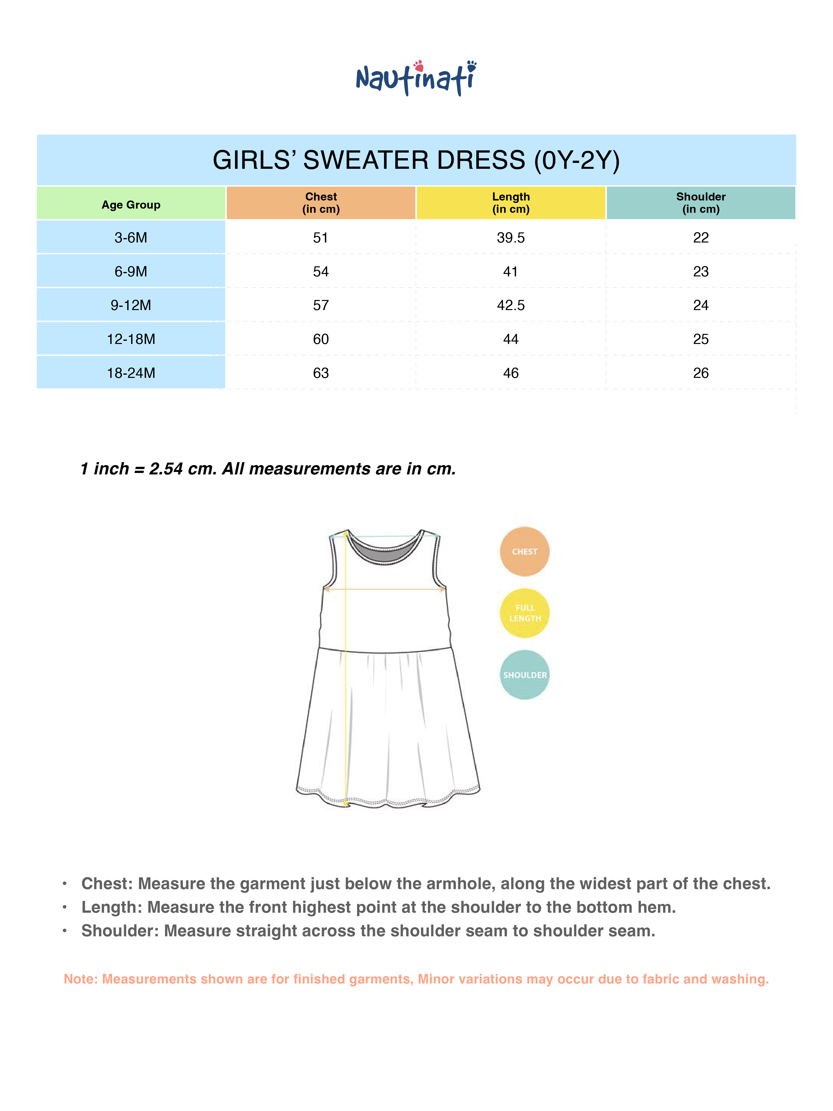 Nautinati Red and White Printed Sweater Dress for Girls