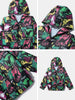 Nautinati Boys' Dino Printed Windbreaker Jacket | Hooded Design | Age 2 - 10 Years