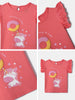 Nautinati Girls' Cotton Top| Donut Puff Print| Age 0 - 2 Years