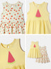 Nautinati Girls' Cotton Printed Dresses | Pack of 2 | Age 0 - 2 Years