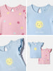 Nautinati Girls' 100% Cotton Printed Tops | Pack of 2 | Age 0 - 2 Years