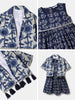 Nautinati Girls' Cotton Festive Printed Dress with Jacket | Age 2 - 10 Years