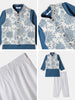 Nautinati Boys' Cotton Festive Kurta Pyjama With Jacket Set | Block Print Jacket | Age 2 - 10 Years