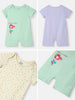 Nautinati Infants' Cotton Pack of 3 Ocean Print Romper