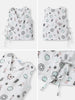 Nautinati Boys' Cotton Bird Printed V-neck Sleeveless Jhabla