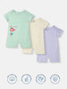 Nautinati Infants' Cotton Pack of 3 Ocean Print Romper