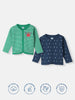 Nautinati Infant Boys Pack of 2 Cotton Printed & Striped Camisoles