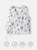 Nautinati Boys' Cotton Bird Printed V-neck Sleeveless Jhabla
