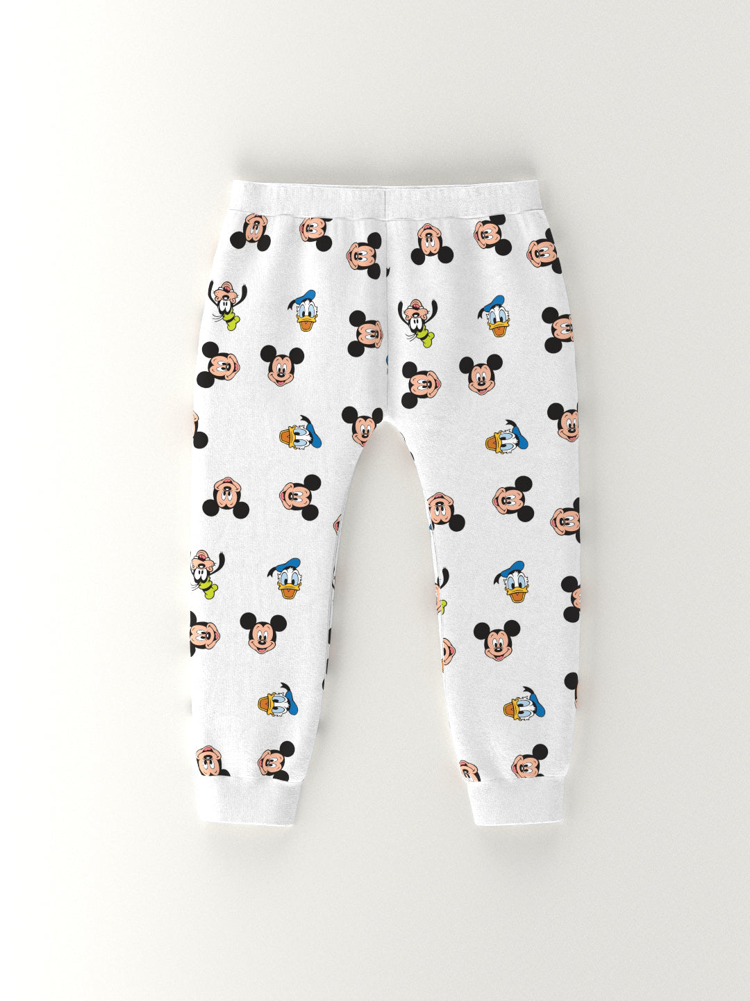 Nautinati Boys' Cotton Mickey & Donald Duck Printed T-shirt and Joggers