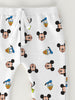 Nautinati Boys' Cotton Mickey & Donald Duck Printed T-shirt and Joggers
