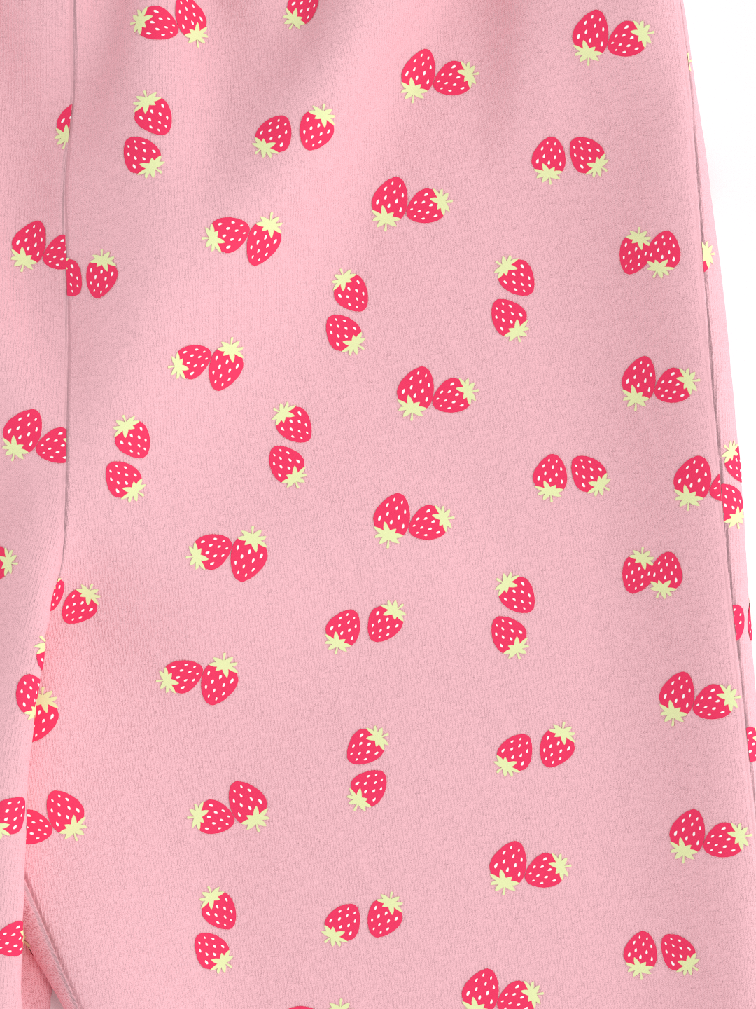 Nautinati's Girls' Cotton All-over Strawberry Print Leggings