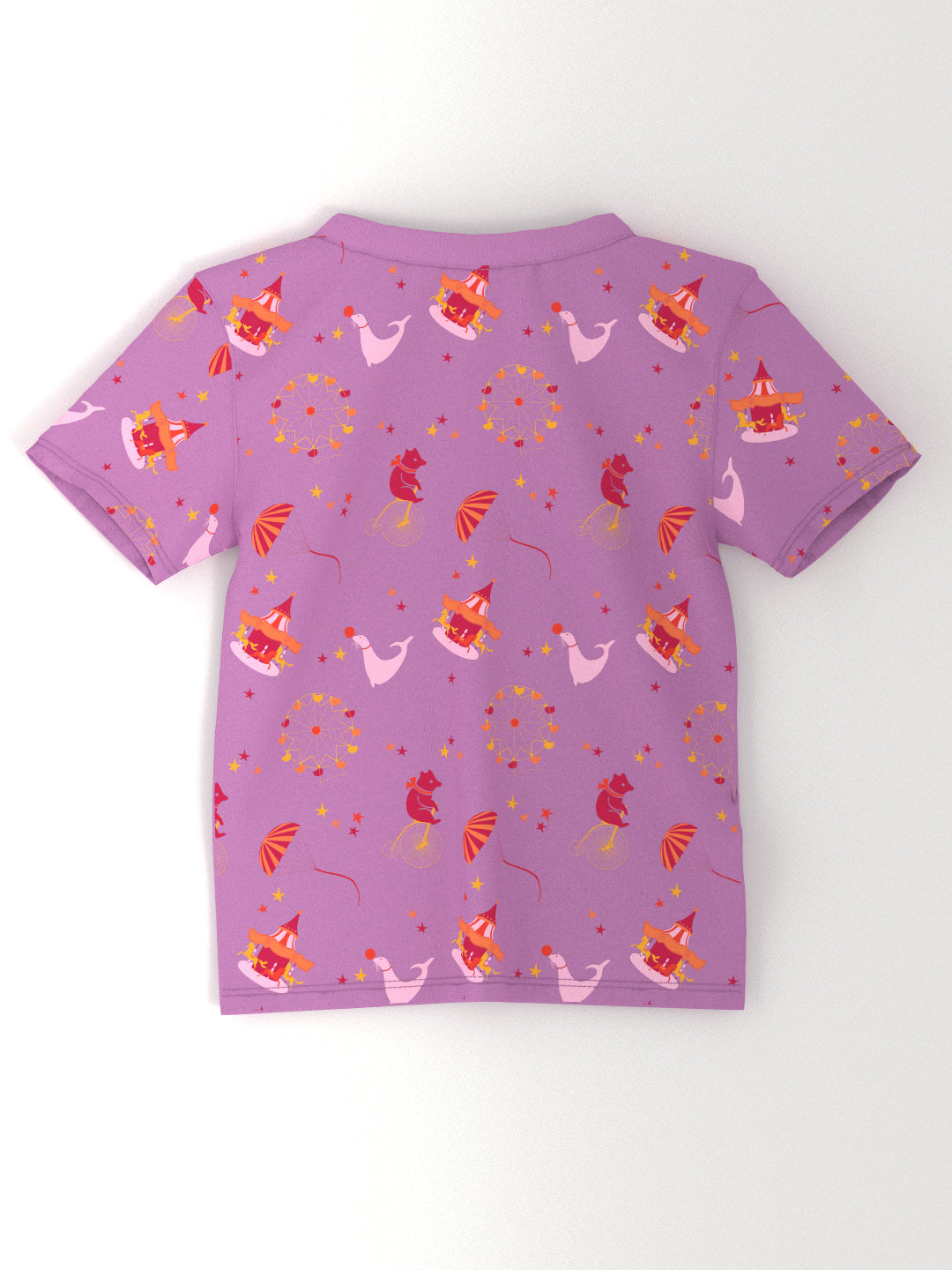Nautinati Girls Animal Print Cotton T-shirts | Pack of 2 T-shirts for 2 to 10 Years