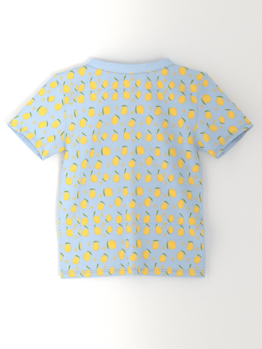 Nautinati Girls Mango and Lemon Print Cotton T-shirts | Pack of 2 T-shirts for 2 to 10 Years