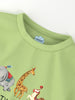 Nautinati Girls Animal Print Cotton T-shirts | Pack of 2 T-shirts for 2 to 10 Years