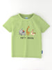 Nautinati Girls Animal Print Cotton T-shirts | Pack of 2 T-shirts for 2 to 10 Years