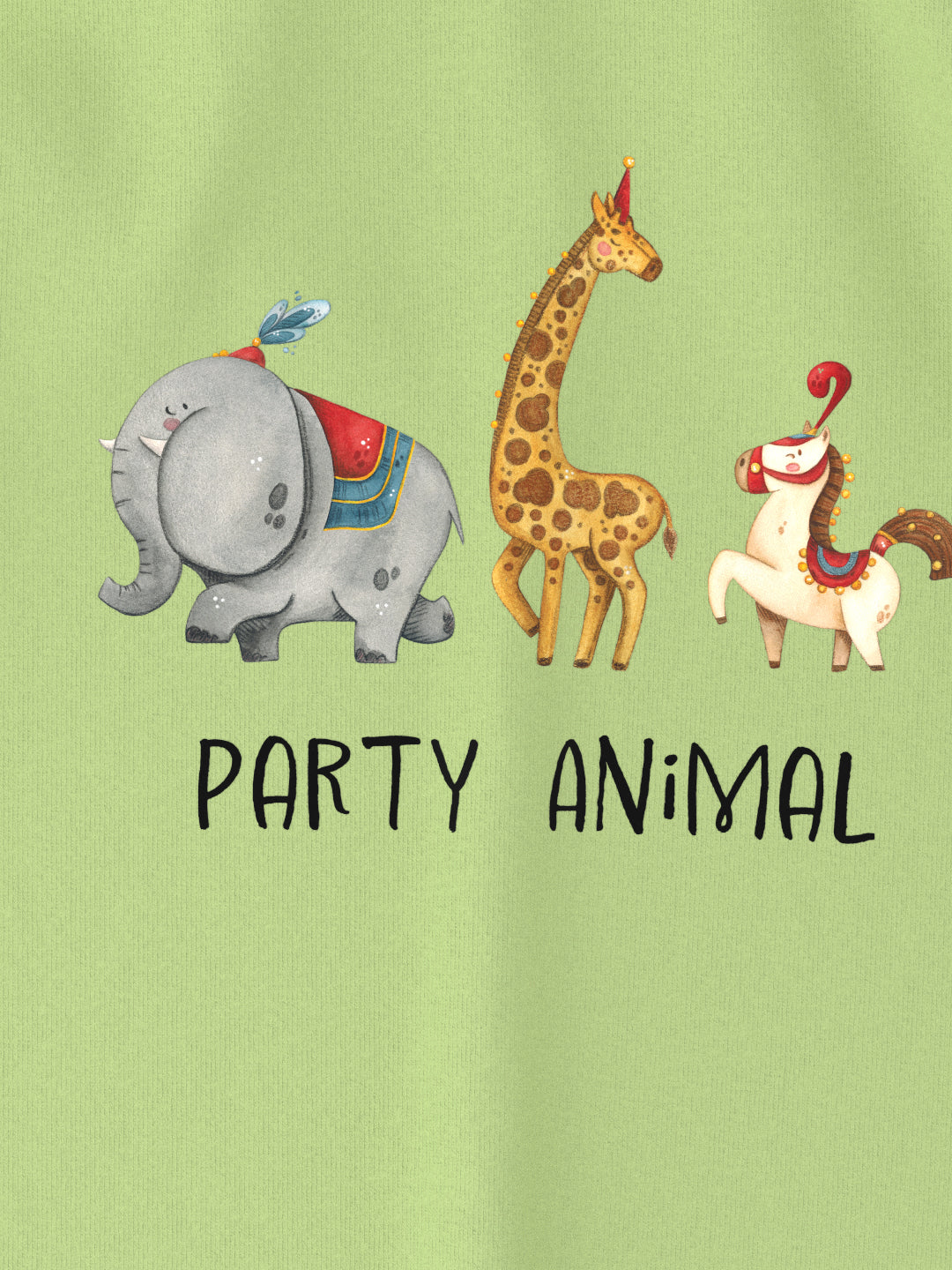 Nautinati Girls Animal Print Cotton T-shirts | Pack of 2 T-shirts for 2 to 10 Years