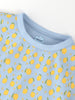 Nautinati Girls Mango and Lemon Print Cotton T-shirts | Pack of 2 T-shirts for 2 to 10 Years