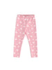 Nautinati's Girls' Cotton Pack of 2 Solid and All-over Cherry Print Leggings